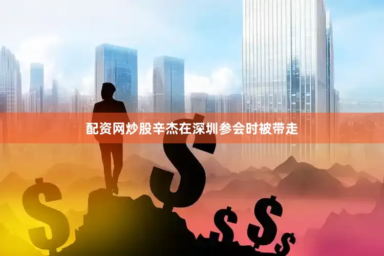 配资网炒股辛杰在深圳参会时被带走