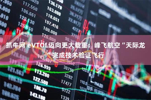 抓牛网 eVTOL迈向更大载重：峰飞航空“天际龙”完成技术验证飞行